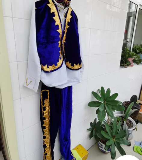 葫芦丝朗诵演讲架子鼓演出服新疆傣族红军礼服...
