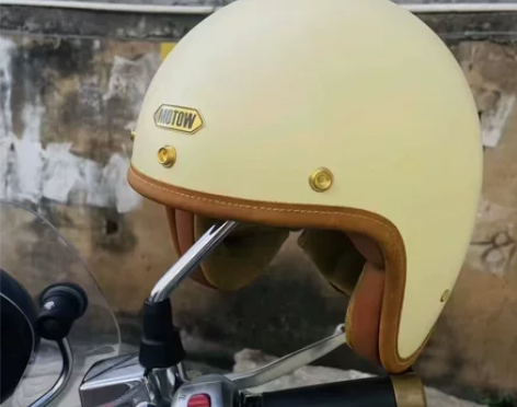 法国MOTOW头盔vespa摩托车碳纤维复...