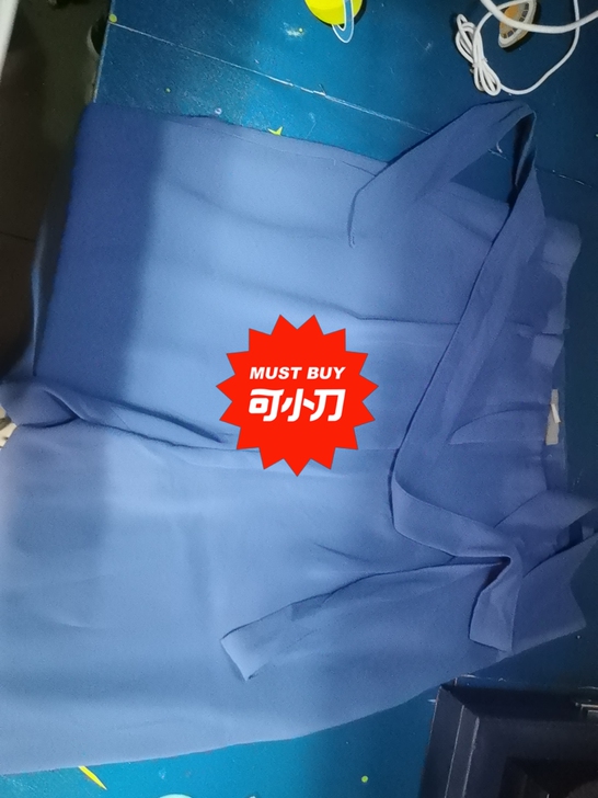 蓝色阔腿裤，hm买的买的马上毕业了便宜出，...