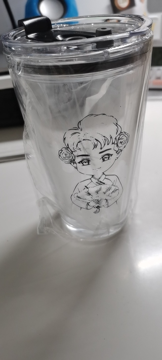 张云雷吸管杯 全新带盒子