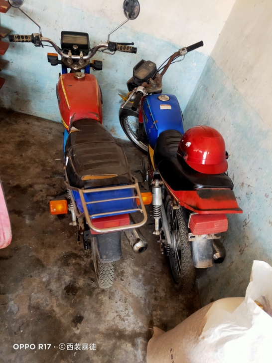 铃木ax100 两冲程,九几年的老玩意 ...