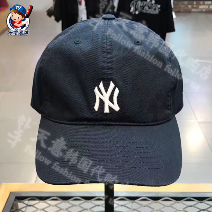 MLB 帽子 蓝色软帽顶