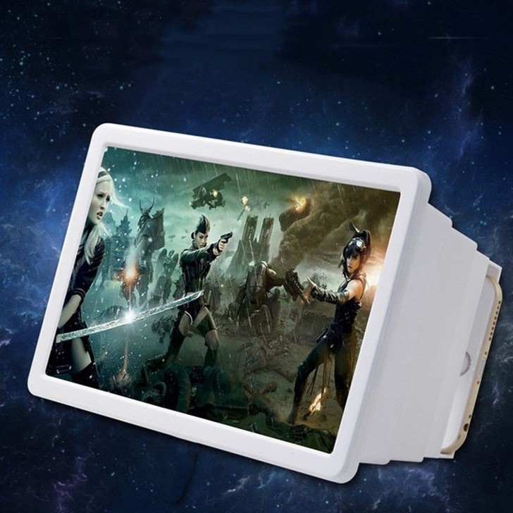 高清手机屏幕放大器3D视频大屏投影懒人支架...