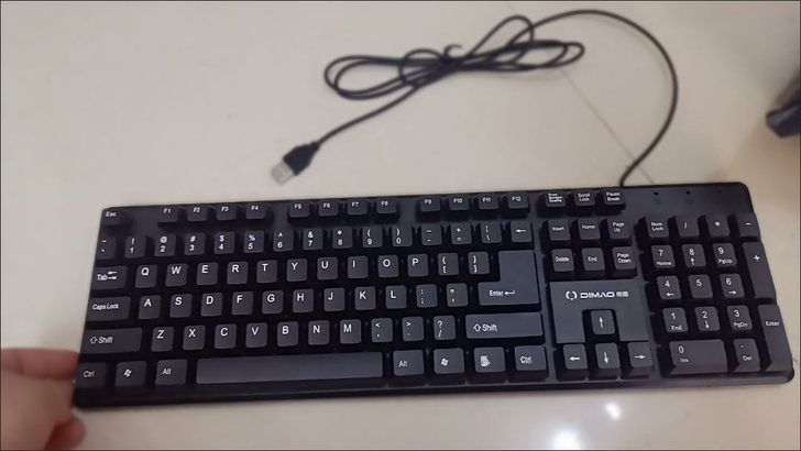 低价包邮全新有线键盘鼠标套装USB电脑办公...