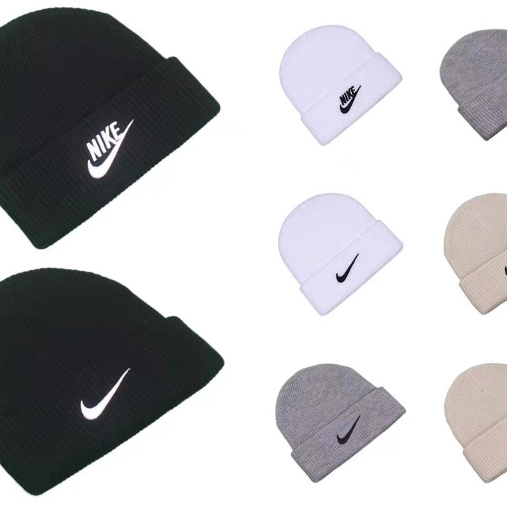 NIKE毛线帽冬季新款保暖针织帽子运动帽男...