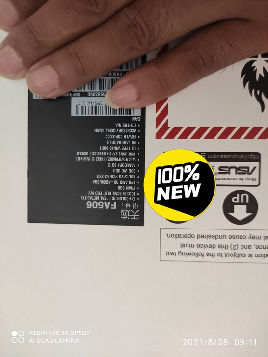 华硕(ASUS)天选 15.6英寸游戏笔记...