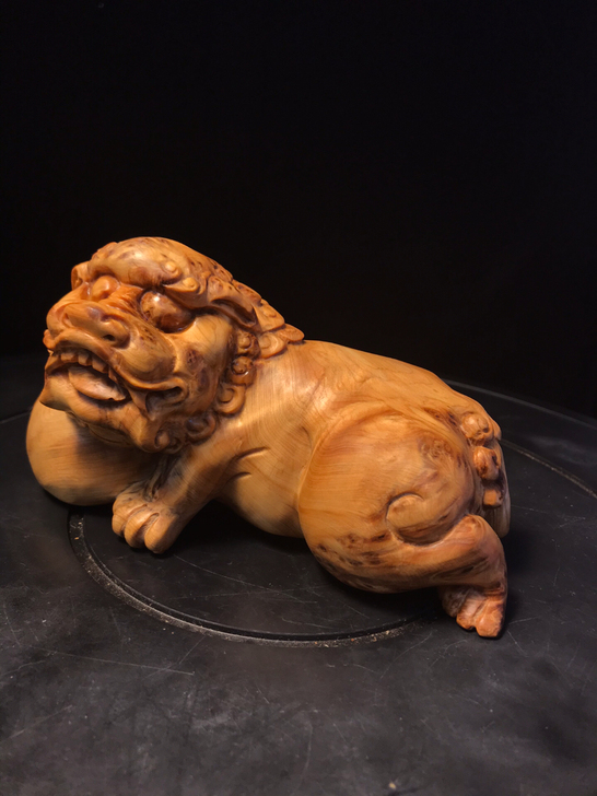 太行崖柏瘤疤料手把小摆件