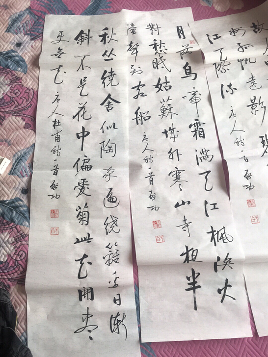 启功字花。喜欢的联系我。就几张。拆迁没地放了