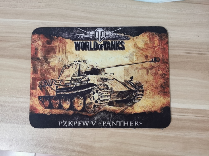 游戏鼠标垫加厚4MM坦克世界鼠标垫