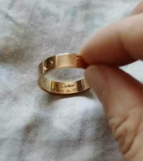 男士宽版卡地亚戒指，63号，Cartier...