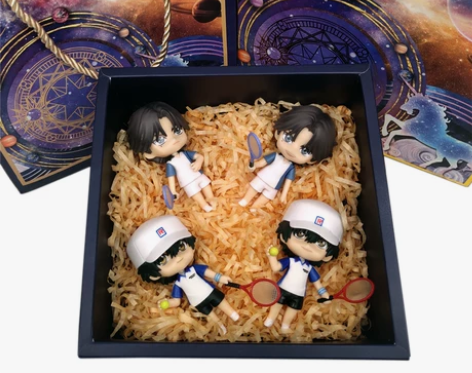 现货新Q版网球王子越前龙马人偶摆件R标志可...