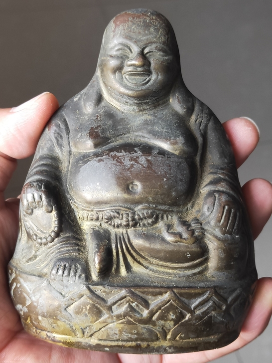 老铜佛像厚重皮壳