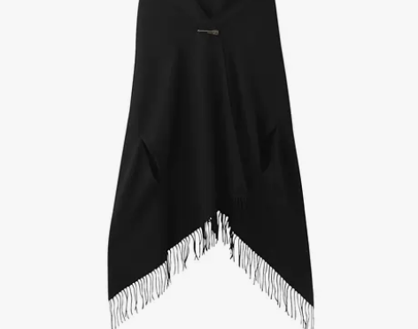 【年货价】无印良品MUJI 羊毛大号袖口披...