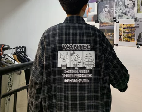 【88狂欢价】港风衬衫男韩版潮流原宿长袖格...