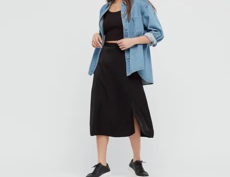 优衣库 女装 开叉中裙(半身裙 通勤) 4...