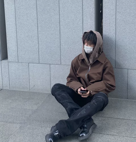 水洗糜烂刀割刺绣高弹力微喇叭牛仔裤修身黑色...