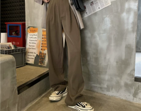 阔腿裤女2020新款韩版高腰显瘦垂感西装裤...