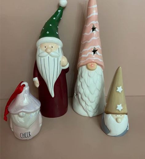 包邮陶瓷摆件圣诞精灵香薰炉灯罩珠光釉特价 ...