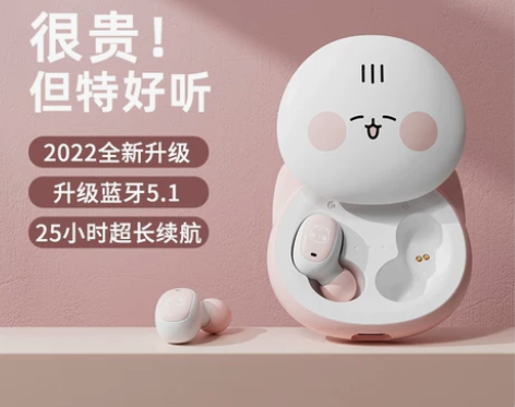 联名真无线蓝牙耳机2022年新款女入耳式适...