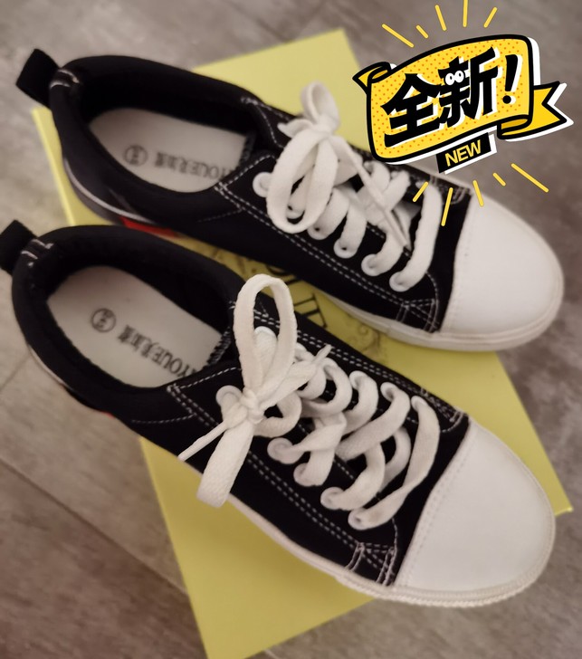 美加蜜休闲帆布板鞋，39码。