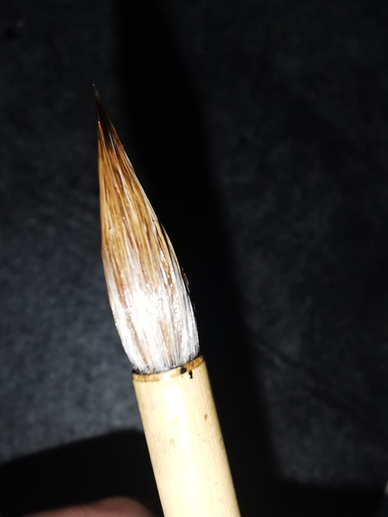 帮爸爸整理的老旧毛笔 九狼一羊