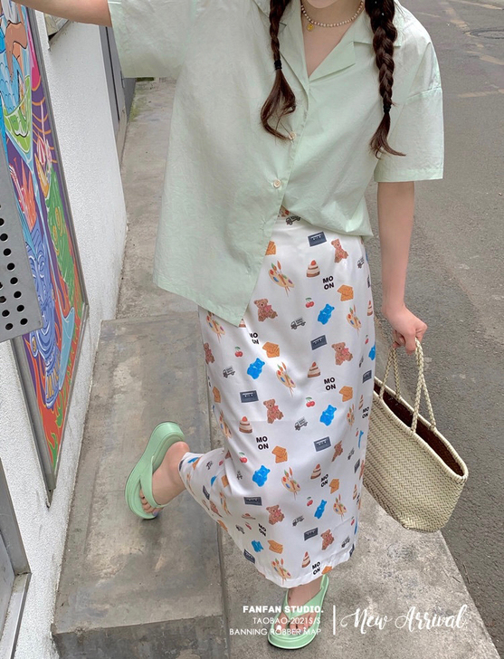 【小熊马戏团】范智乔 小熊软糖少女糖果色半...