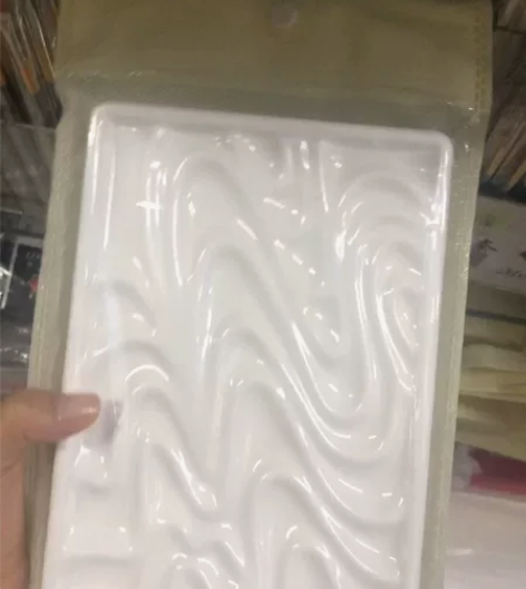 仿瓷水彩调色盘波浪纹形水彩调色用抗摔易清洗...