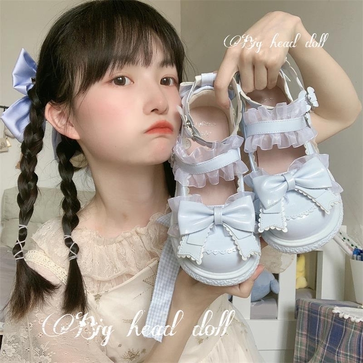 【奶油熊】日系小皮鞋女圆头可爱学生软妹制服...