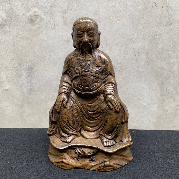 古玩古董铜佛像 道具真武大帝铜像   纯铜...