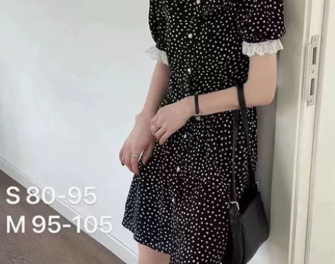 7.6【严选】福利款 碎花法式蕾丝拼接连衣...