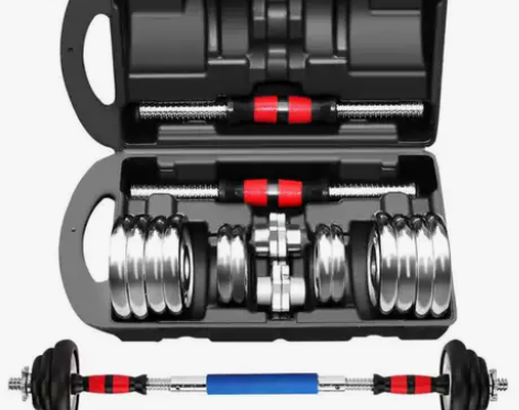 哑铃男士健身 防摔电镀哑铃20kg30公斤...