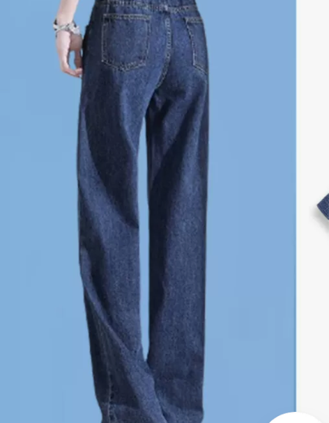 阔腿裤 阔腿裤长裤阔腿牛仔裤女松紧腰春夏2...