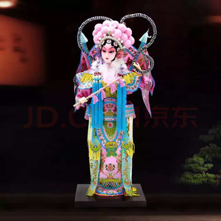 唐人坊绢人京剧人物摆件工艺品唐娃娃