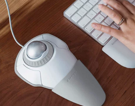 美国鼠标轨迹球美工手指立式鼠标设计画图全新...