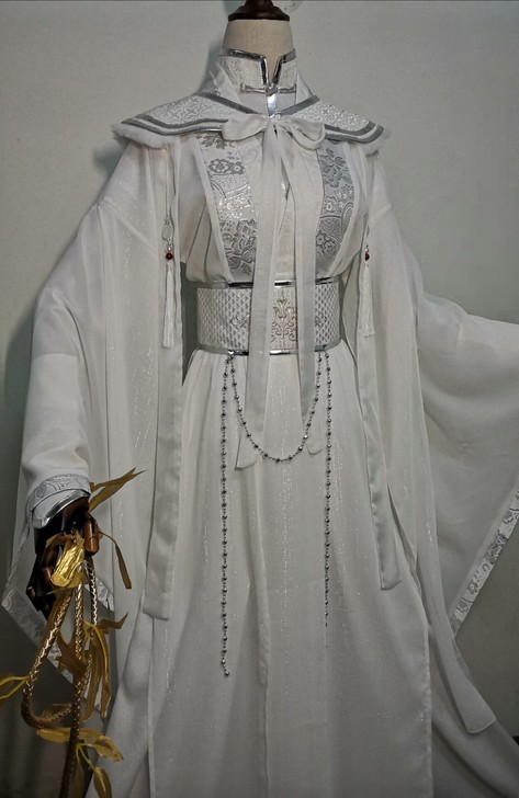 二哈和他的白猫师尊楚晚宁cos服/白衣男古...
