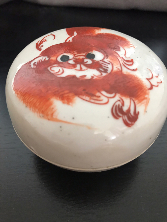 民国全品狮子盖盒