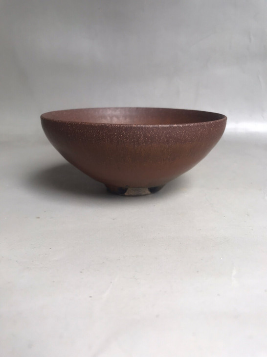 宋代建窑，水吉盏。柿红釉扣边盏，窑址盏，茶...