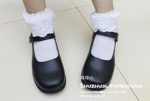 日系娃娃鞋lolita女仆鞋尖头洛丽塔co...