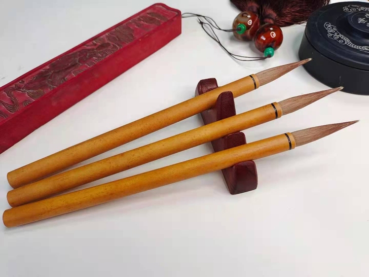 精品回流老毛笔，货号M8643，优质竹笔杆...