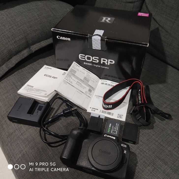 佳能 eosrp 粉标国行单机 包装箱说发...