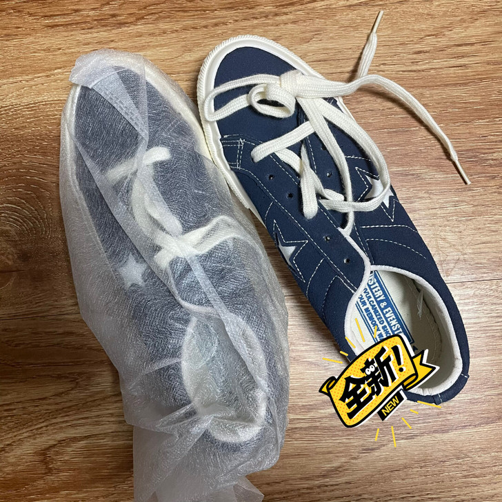 全新帆布鞋39码 深蓝色 不是某名牌的 只...