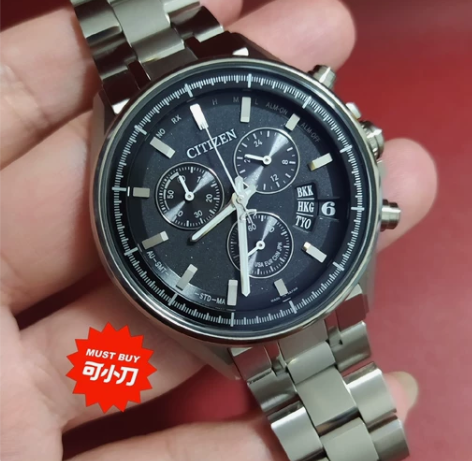 西铁城BY0140超级钛光动能电波表，成色...