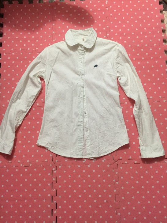 正品navy natural素色全棉衬衫