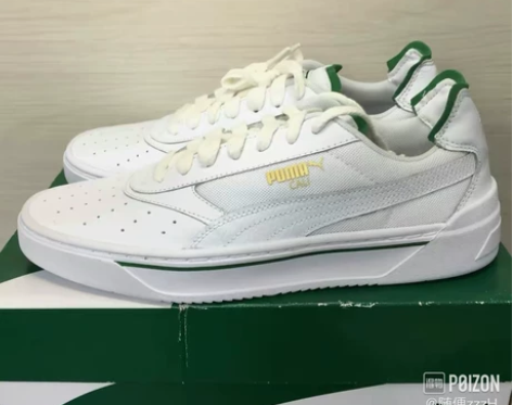 puma cali白绿板鞋,全新未下地,可...