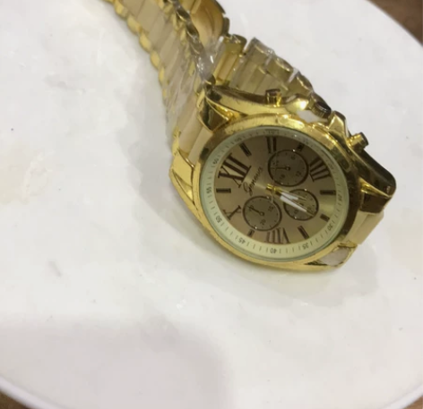 拍卖会所得，中古男士手表，品牌不详，材质不...