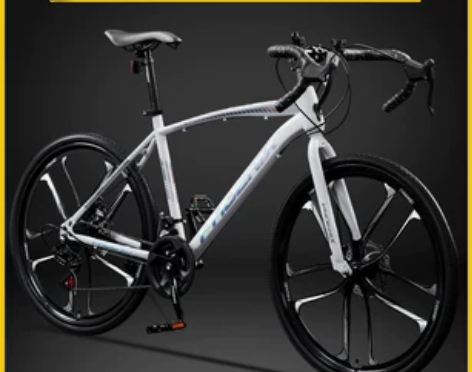 凤凰公路自行车男女赛车超轻青少年弯把变速死...