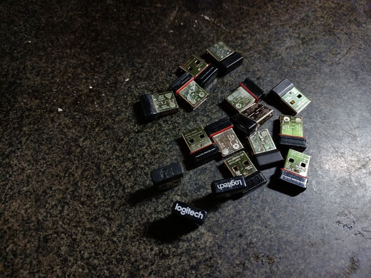 罗技鼠标接收器双通0.m220.mk275...