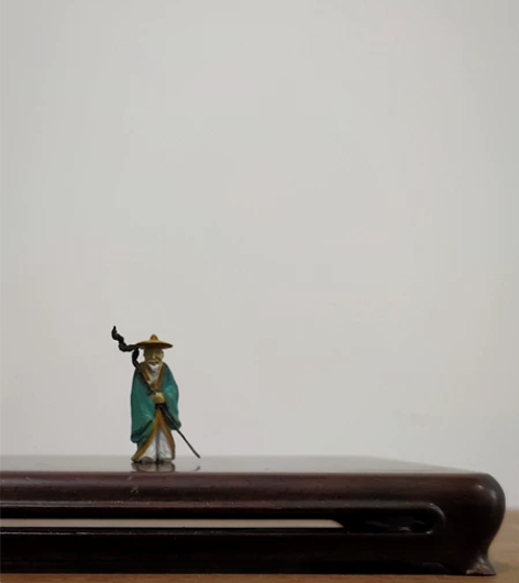 『文人踏青图』#微雕# 仿古人物，原创砚石...