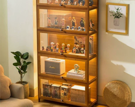 78元清仓处理10来个全新手办柜子乐高柜子...