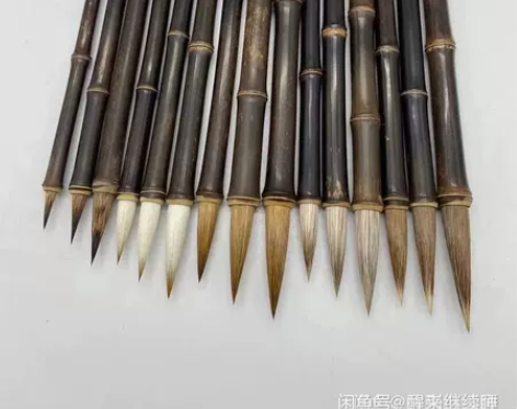 自家老人老技师纯手工制作的精致毛笔，原料采...